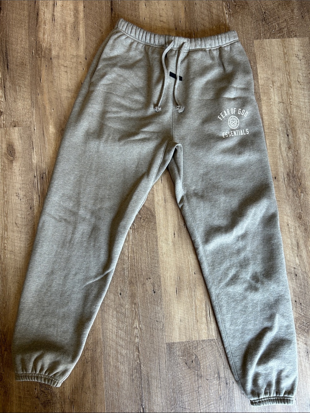 Fear of God Essentials Olive/tan Joggers